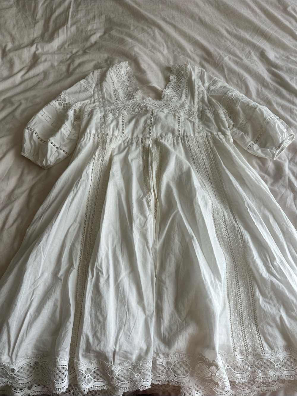 Women’s cotton laced dress